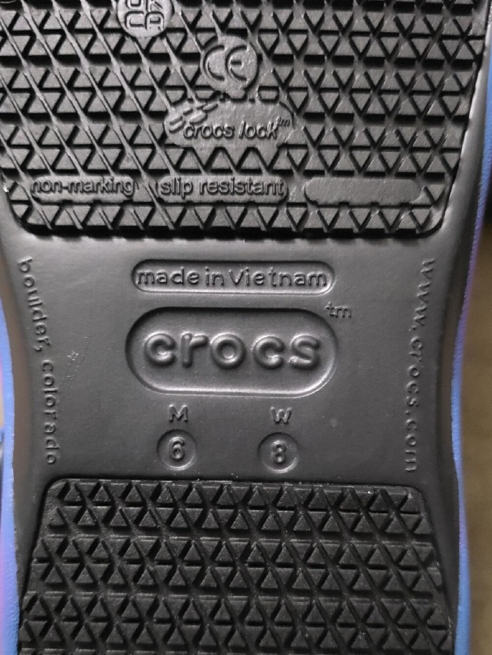 CROCS Galaxy Bistro Work Mules in Purple Blue Pink - Picture 8 of 8